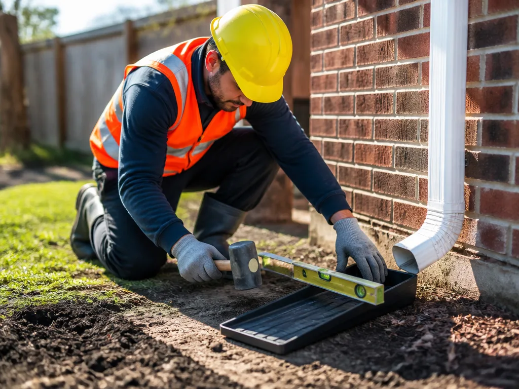 Splash Block Installation