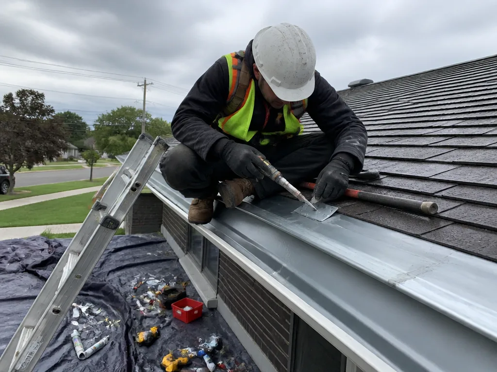 Storm Damage Gutter Repair